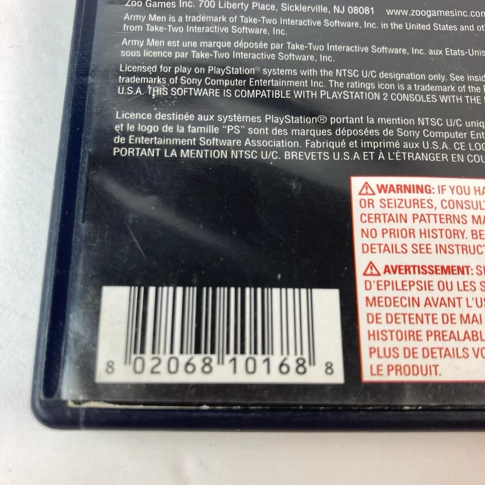 PS2 Army Men: Soldiers of Misfortune Sony Playstation 2 Game with Manual